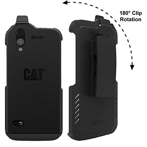 Wireless Protech Case Compatible With Cat S61, Secure Fit, Quick Release Latch And Heavy Duty Swivel Belt Clip Holster #TOP7