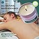 Scented Massage Candle 50ML, Natural Soybean Wax, Amazing gift set (Lavendel)