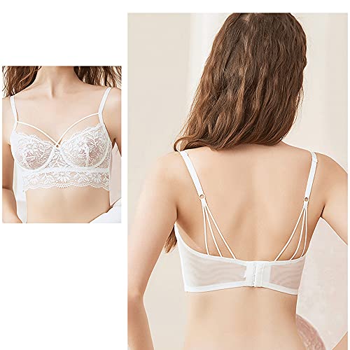 Bralette push up dentelle armatures V profond bretelles réglables - 6