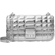 Michael Kors Womens Tribeca Small Convertible Chain Shoulder Bag