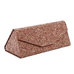 ECO-Friendly Cork Sunglasses Box Foldable Triangle Eyewear Glasses Case Eyeglass Holder Case Jewelry Box Case