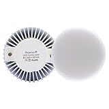 Rowrun LED Gx53 Bulb 8W Daylight Bulb for Replacement of Traditional Halogen Gx53 Lamp Cabinet, Showcase, Exhibition, Shop Showroom Lighting Non-Dimmable Pack of 2