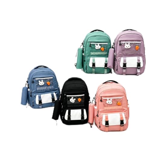 Mochila Estudantil Espaçosa Resistente para Ensino Fundamental e Médio (Cor aleatorio)