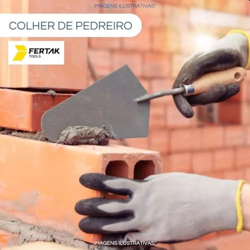 Kit Ferramentas Pedreiro Profissional com 6 utensílios para obra- colher-nivel-prumo-desempenadeira