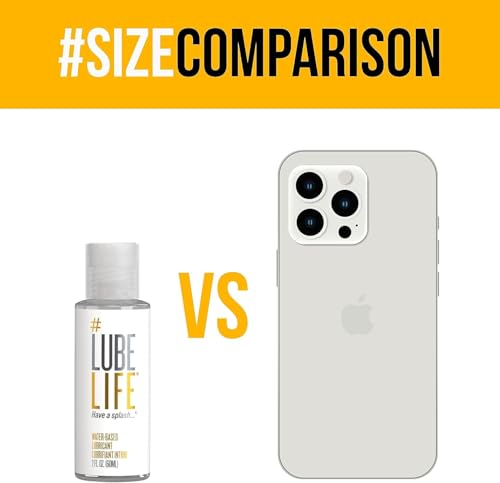 Image of LUBELIFE Water-Based Lube - Personal Lubricant for Men, Women & Couples, Travel Size, Non-Staining, Easy Clean-Up, Toy-Safe, 3 x 2 Fl Oz