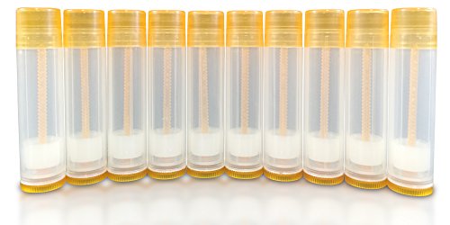 Basic Essential Bottles Empty Lip Balm Tubes, 5.5ml (3/16 Oz.), Pack of 12, Orange