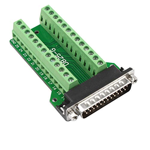 Conector D-sub DB25 macho adaptador para PCB sin soldadura miniatura 1