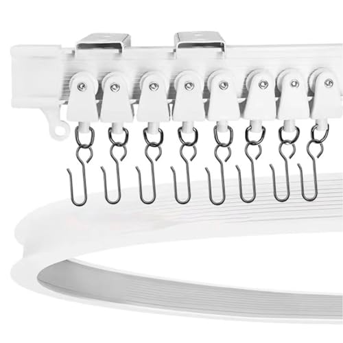 Deslizadores para rieles de cortinas para evitar tirones en el baño 6