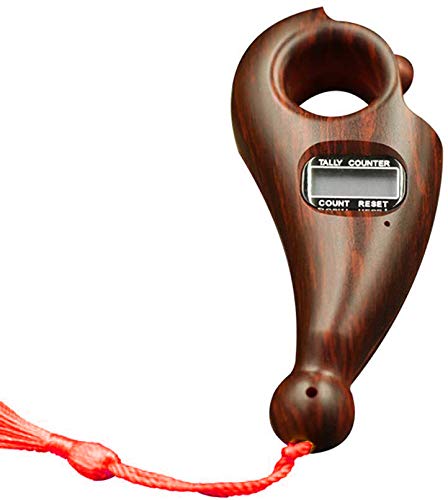 Digital Tally Counter Beads Device - 12 Pieces, Dark Brown