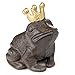 Moritz Deko Figur Frosch Garten Froschkönig Krone Märchen Schlüsselversteck für draußen Gußeisen Gartendeko Dekoration wetterfest