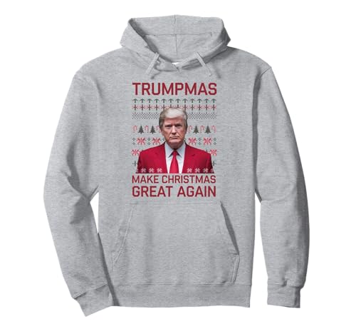 Drôle Humoristique Trumpmas Make Christmas Great Again Ugly Sweat à Capuche