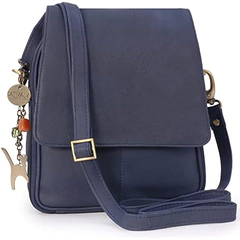 Catwalk Collection Women's Leather Cross Body Bag Cover