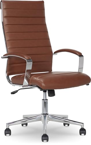 Amazon Basics High-Back Swivel Office Chair...