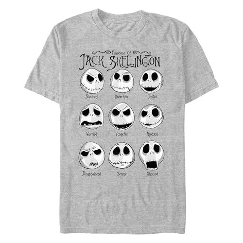 T-shirt Disney Jack Skellington homme grand style casual au quotidien Nightmare Before Christmas