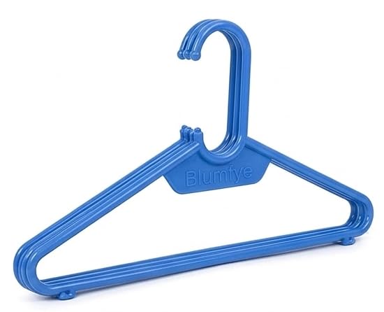 Image of Dmitry Plastic Clothes Hanger, Set of 6 (Multicolor)