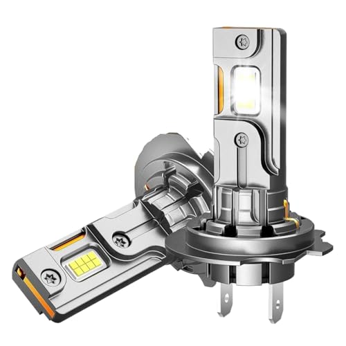 TNTGEBFVBG Conjunto de faro delantero 2 Bombillas LED H7/H7LL CANBUS 50000LM 6500K Superbrillantes 1:1 Tamaño Halógeno H7 Luces Antiniebla Sin Polaridad Juego Faros Principales