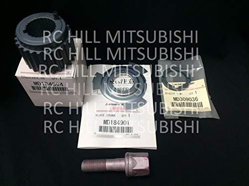 Genuine Mitsubishi Timing Belt Lower Crankshaft Sprocket Gear Pulley, Trigger Plate, Spacer, Key PKSPROCKET MD184894 MD184901 MD309036 MD008959 Montero Sport 3.0L 3.5L Engines