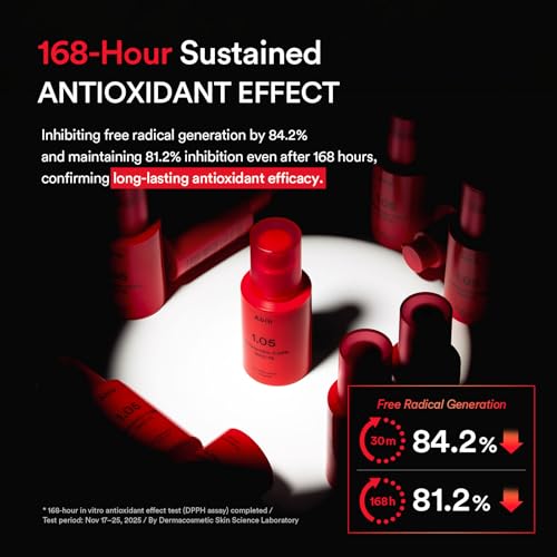 Image of Abib ASTA-NAD Red Effect Serum 1.05 Pump - NAD+ 1% & Astaxanthin 0.05% Anti-Aging Face Serum | 168-Hour Antioxidant Care | Korean Skincare, 1.01 fl oz