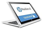 HP Pavilion x2 10-n102ns - Portátil convertible de 10.1" (Intel Atom Z8300, 2 GB de RAM, almacenamiento eMMC 32 GB SSD + SATA de 500 GB, Intel HD Graphics, Windows 10 x64), blanco nieve -Teclado QWERTY Español
