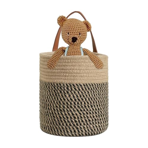 Cesta de Pared Pequeña | Organizador Decorativo Estilo Boho - Cesta Tejida Almacenamiento Decoración de Pared - Para Decoración del Hogar Sala Dormitorio Baño Oficina Apartamento Juguetes