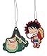 2in1 Auto Duftbaum/Lufterfrischer, Car Air Freshener Auto Scent | Anime One Piece, Monkey D. Luffy Roronoa Zoro Sleepy Chibi (Black Ice)