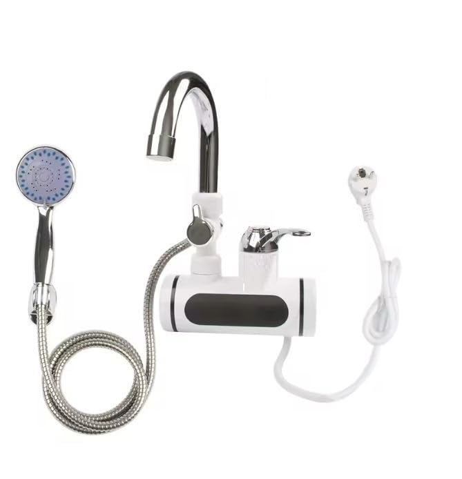 Riscaldatore Istantaneo Acqua Calda Rubinetto Elettrico per Doccia,Cucina,Bagno con Display Della Temperatura e Senza Serbatoio Con Attacco A Muro - modello e colori casuali