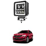 XZRTZ 12.7 cm / 5 Inch 50 Watt LED Work Light 9-36 V Fog Light LED 4x4 Headlight 12 Volt LED Additional Headlight Motorcycle Tractor Car Light Blue Drl Compatible S-koda K-odiaq