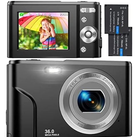 Cámara Digital Compacta 1080P HD 36 MP Cover