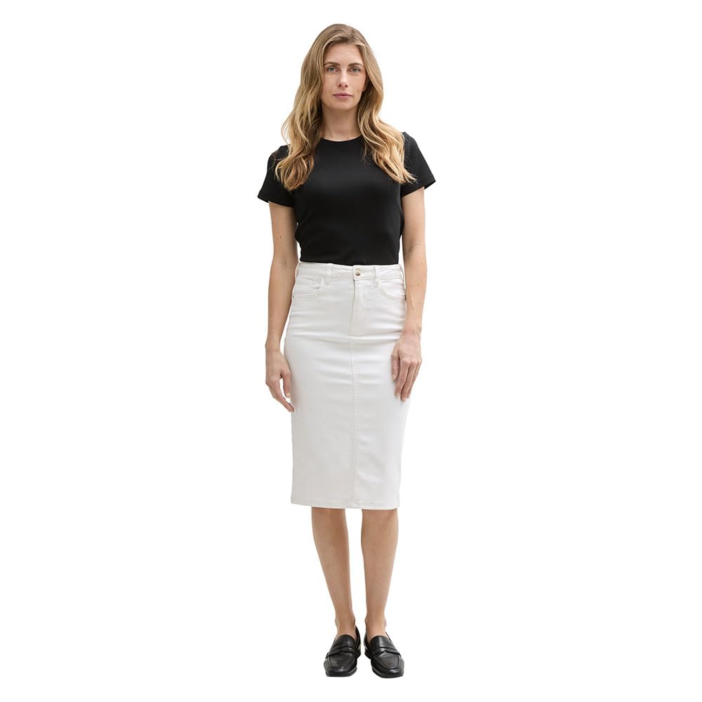 Tom Tailor Damen 1046439 Midi Rock (1er Pack)