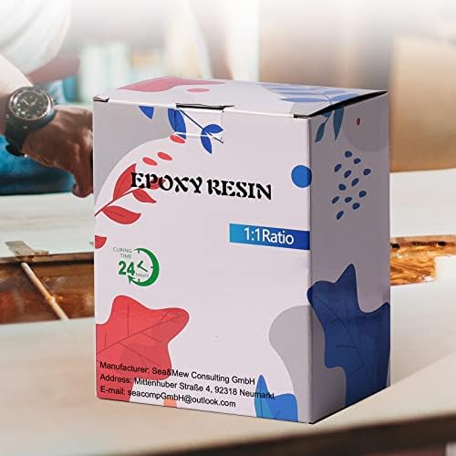 Epoxy Resin Kits for Beginners, 2 Part 17.6oz/500ml Crystal Clear Resin Accessories with Resin Pigment, Glitter, Dried Flowers, Gold Leaf, Epoxy Resin Starter Kit for Jewellery Making, Craft