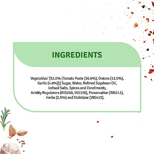 Image of Veeba Pasta & Pizza Sauce - Herby Tomato (525 grams) (Pack of 2)