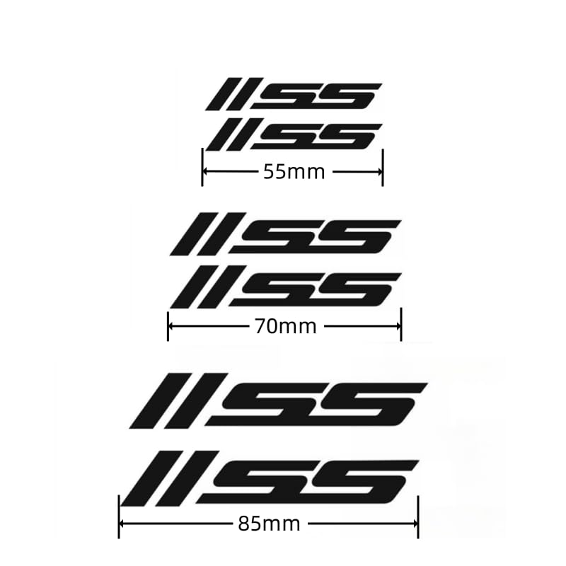 Image of 6Pcs SS Car Brake Calipers Rims Wheels Stickers Compatible Equinox Malibu Camaro Traverse Blazer Cruze Trailblazer Trax Sonic Spark