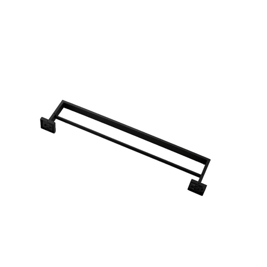 Porte-serviettes mural double en acier mat inoxydable pour un séchage rapide