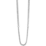 Ancho 0,4 cm Guess - Hombre de Cadena Unchained Acero Inoxidable Plata, One Size