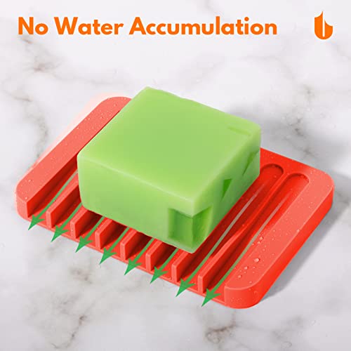 image for Urbanstrive Soap Dish Shower Waterfall Soap Tray Soap Saver Soap Holde
