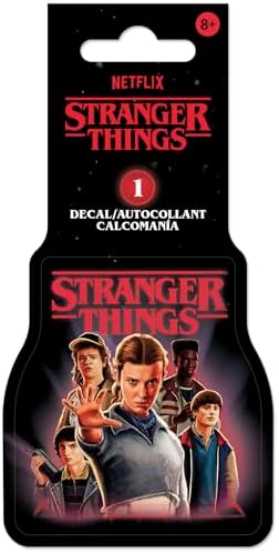 Stranger Things 5 - Decalque de vinil branco do grupo de personag...