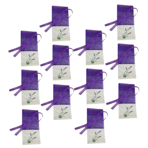 Bolsita de yute para especias lavanda 12 unidades miniatura 1