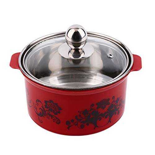 loonBonnie Olla pequeña de Acero Inoxidable de un Solo Uso con Tapa para Horno electromagnético Exquisitamente diseñado Duradero Precioso