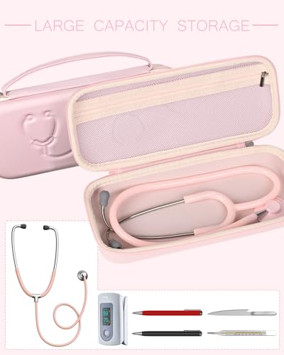 Image of Stethoscope Case for 3M Littmann Classic III & Lightweight II S.E, Pink