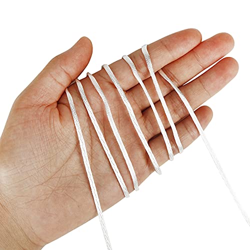 Image of Tenn Well 295ft 2mm Satin Rattail Cord Nylon White for Macrame