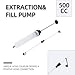 VortecSys Fluid Extractor Pump 500CC Manual Automotive - 2 Hoses Oil Syringe with Powerful Multi-purpose Suction, Ideal for Fluid & Oil Change Evacuation/Filling