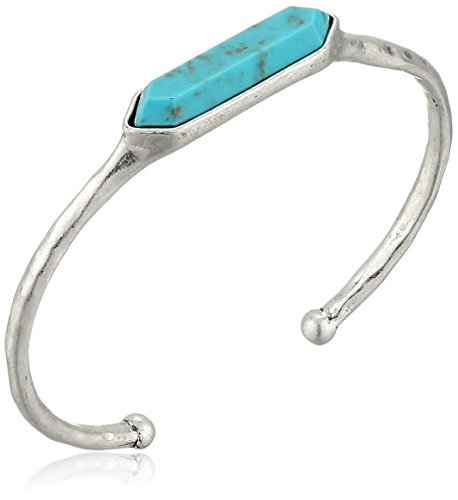Lucky Brand Turquoise Crystal Cuff Bracelet, 2.5