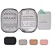 storageLAB Travel Jewelry Organizer, Faux Leather Clutch Bag for Necklaces, Earrings, Rings and Bracelets (Black)