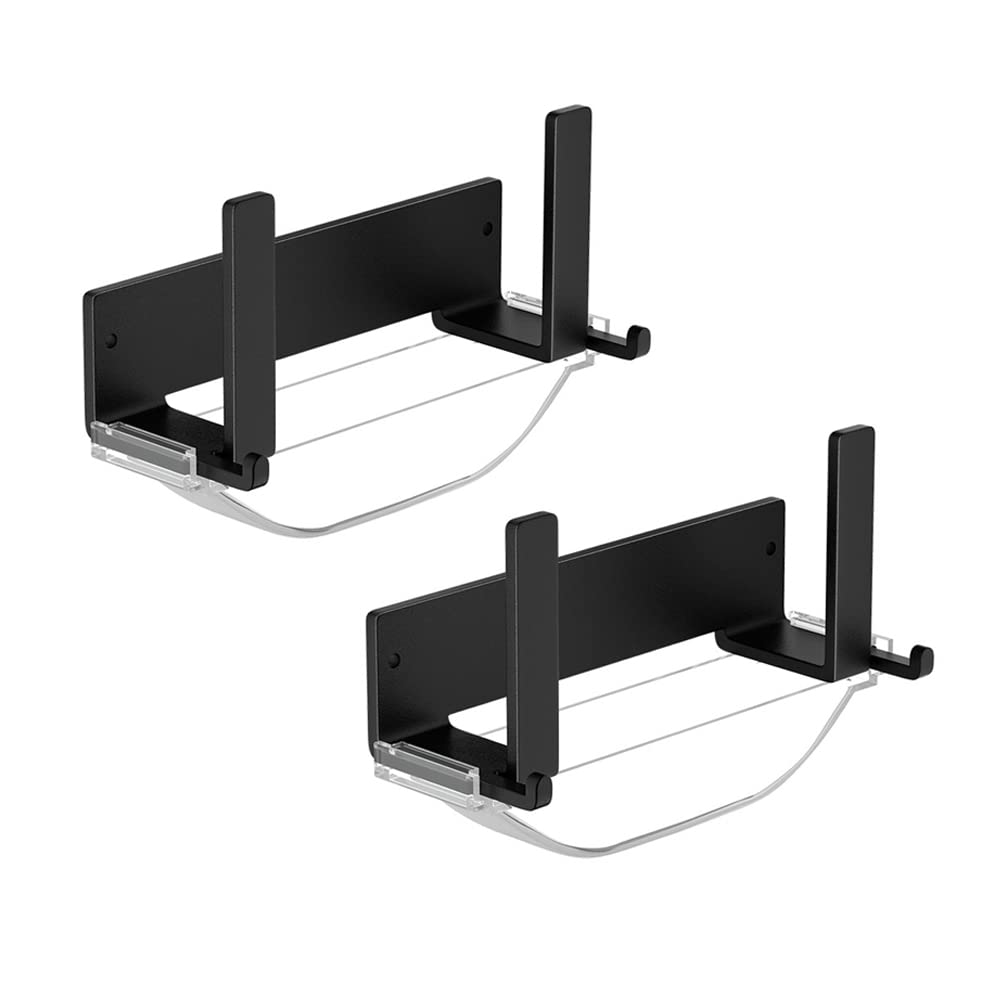 Porta Coperchio per Pentola Supporto per Coperchio di Pentola Organizzatore Montato a Parete con Adesivo Non è Necessario Forare, Doppio Uso per Cucine, Armadi（2 Pezzi，con lavello）