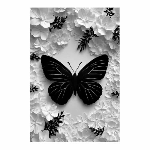 Affiche noir et blanc toile decoration murale XENIOU pour habiller un grand mur vide