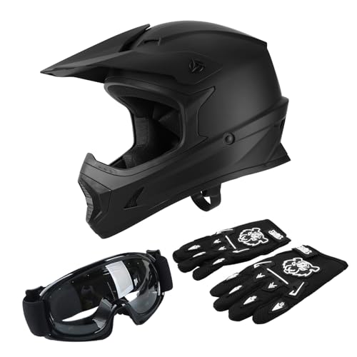 TCT-MOTORPARTS DOT Youth Kids Dirt Bike Full Face...