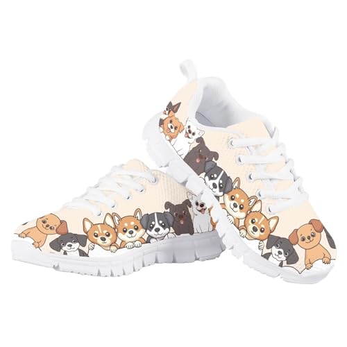 Sneakers for Girls Comfortable Breathable Anti-Slip Lace-Up, Perfect for Running, Hiking, Outdoor Activities4