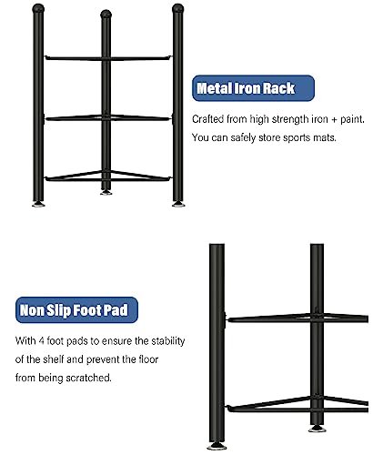 Soporte para pelotas medicinales con base triangular circular estable de 5 capas 5