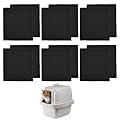 Carbon Filter for Cat Litter Box, 12pcs Activated Carbon Filter Odour Filters for Cat Litter Box Charcoal Filters