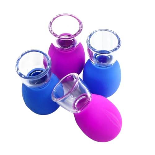 Zaoalife 4Pcs Rubber Facial Massage Cups
